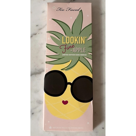 Too Faced Other - Too Faced Lookin' Fine-Apple Pineapple Hand Mirror Limited Edition 2018 NIB